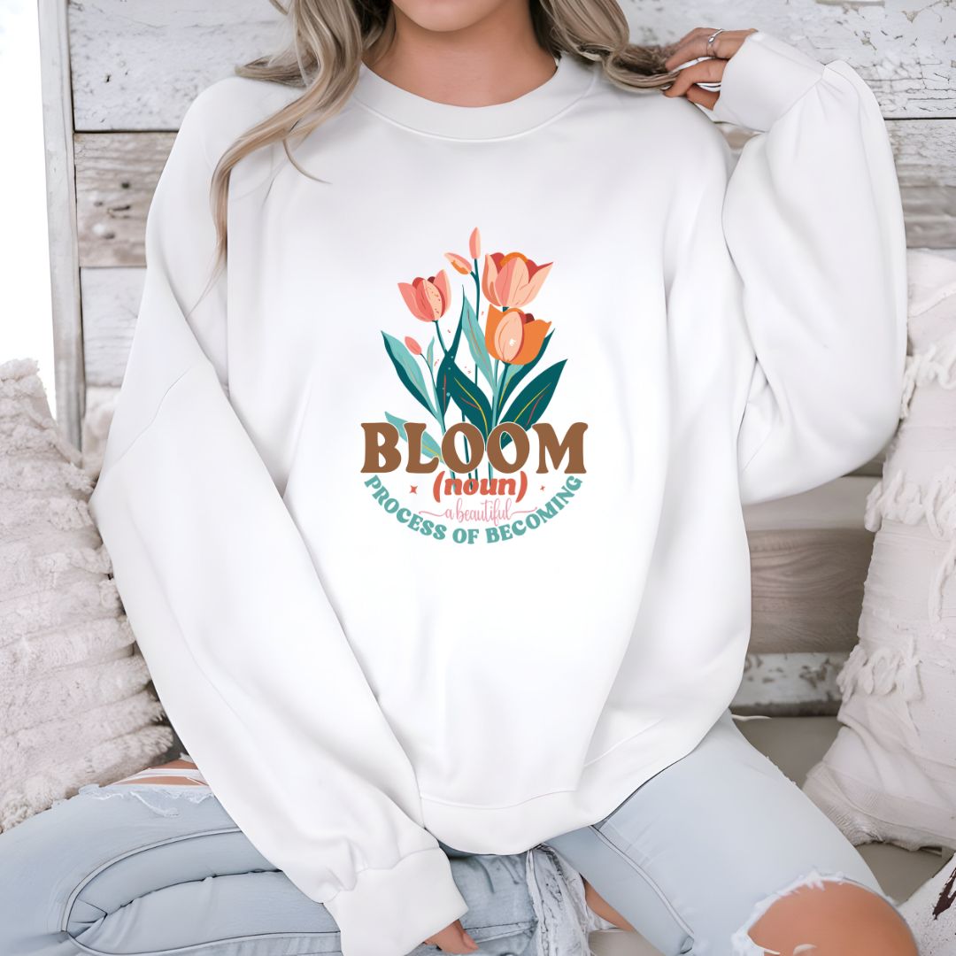 Bloom "Process of Becoming" Floral Crewneck