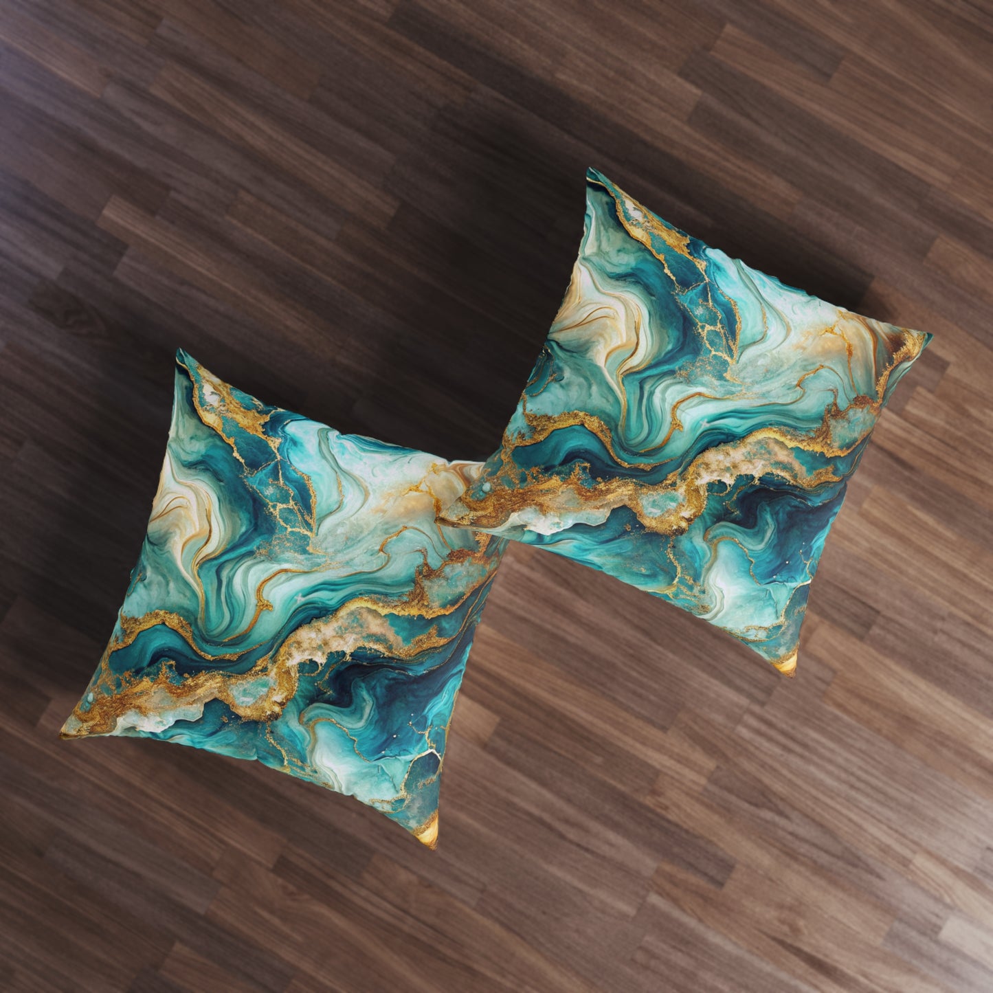 Oceanic Marble Floor Pillow