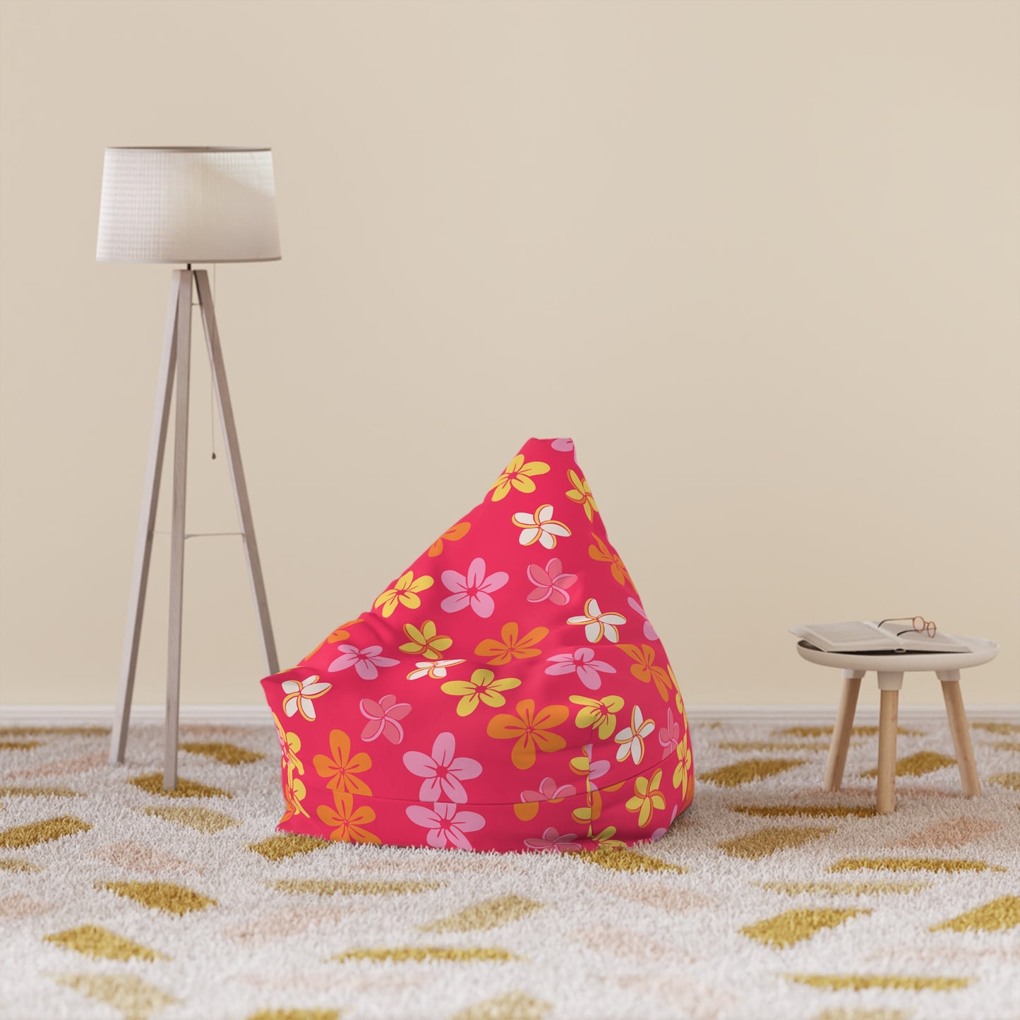 Tropical Pink Plumeria Floral Slipcover