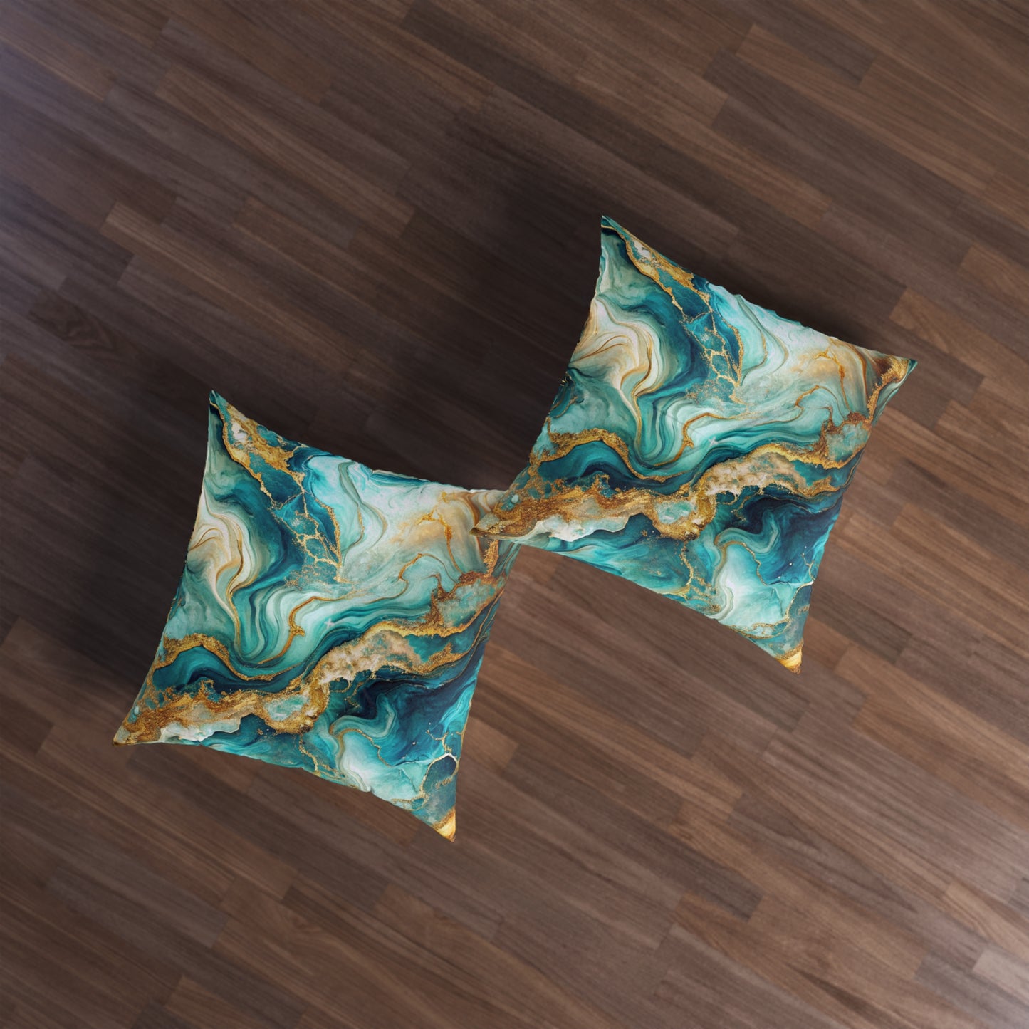 Oceanic Marble Floor Pillow
