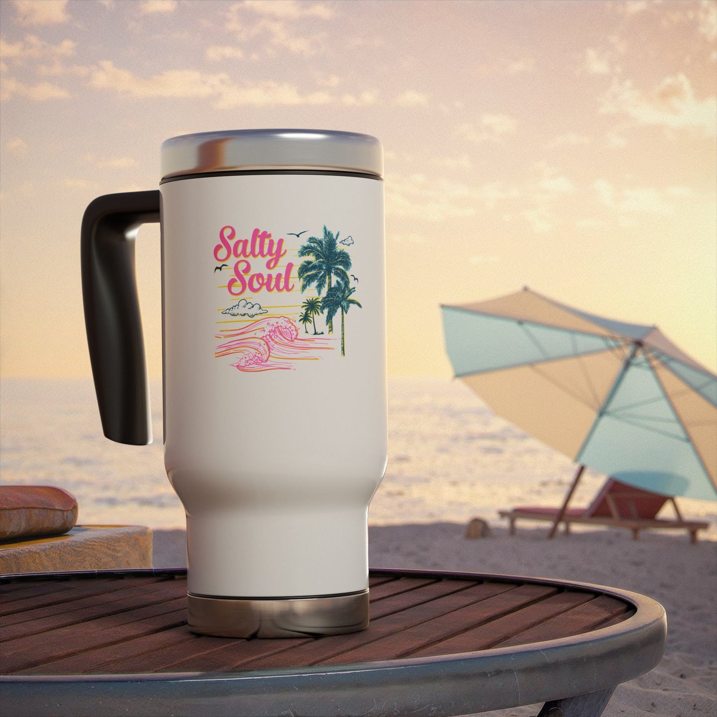 "Salty Soul" Stainless Steel Travel Mug